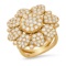 18K Rose Gold Setting with 2.76tcw Diamond Floating Petals