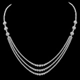 18K Gold 11.67ct Diamond Necklace