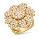 18K Rose Gold Setting with 2.76tcw Diamond Floating Petals
