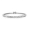 14K White Gold Setting with 5.38ct Diamond Tennis Bracelet