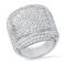 14K White Gold and 2.93ct Diamond Ring