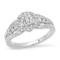 18K White Gold Setting with 0.74tcw Diamond Ladies Ring