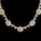 18K Gold 5.64ct Fancy Color Diamond 11.58ct Diamond Necklace