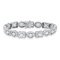 14K White Gold Setting with 9.36ct Diamond Bracelet