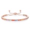 14K Rose Gold Setting with 3.44ct Sapphire and 0.04ct Diamond Bracelet