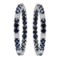 14k White Gold 8.53ct Sapphire 0.92ct Diamond Earrings