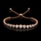 14k Rose Gold 2.67ct Diamond Bracelet