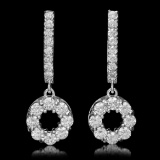 14K Gold 1.54ct Diamond Earrings