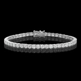 18k White Gold 8.11ct Diamond Bracelet