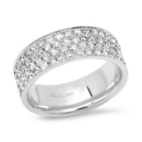 18K White Gold Setting with 2.49ct Diamond Ladies Band