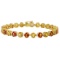 14k Yellow Gold 20.52ct Sapphire 1.09ct Diamond Bracelet