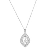 18K White Gold Setting with 2.0ct Diamond Ladies Pendant