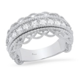 14K White Gold and 0.78ct Diamond Ring