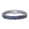 14K White Gold Setting with 27.92ct Sapphire Bracelet