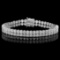 18K White Gold and 9.95ct Diamond Bracelet