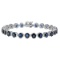 14k White Gold 19.38ct Sapphire 0.92ct Diamond Bracelet