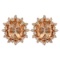 14k Rose Gold 5.05ct Morganite 1.68ct Diamond Earrings