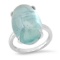 14K White Gold Setting with 20.95ct Aquamarine Ladies Ring