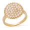 14K Yellow Gold Setting with 1.38ct Diamond Ladies Ring