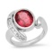 Platinum Setting with 3.48ct Tourmaline and 0.10ct Diamond Ladies Ring