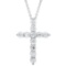 14K White Gold and 1.05ct Diamond Pendant