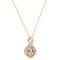 14K Yellow Gold Setting with 0.62ct Diamond Pendant