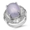 Platinum Setting with 17.78ct Star Sapphire and 0.70ct Diamond Ladies Ring