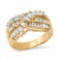 14K Yellow Gold Setting with 1.2ct Diamond Ladies Ring