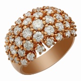 14k Rose Gold 3.49ct Diamond Ring