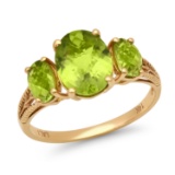 14K Yellow Gold Setting with 4.42ct Peridot LALI