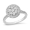 14K White Gold Setting with 1.00ct Diamond Ladies Ring