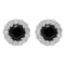 14k White Gold 2.82ct & 1,76ct Diamond Earrings