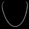 14K White Gold and 7.98ct Diamond Necklace