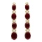 14k Yellow Gold 7.33ct Ruby 0.34ct Diamond Earrings