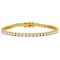 18k Yellow Gold 7.86ct Diamond Tennis Bracelet