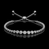 14k White Gold 2.11ct Diamond Bracelet