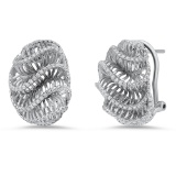 18K White Gold Setting with 1.26ct Diamond Earrings