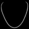 14K White Gold and 2.51ct Diamond Necklace