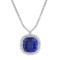 14K White Gold Setting with 33.75ct Tanzanite and 5.06ct Diamond Necklace
