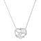 18K White Gold Setting with 0.14ct Diamond Pendant