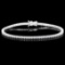 18K White Gold and 4.38ct Diamond Bracelet