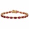 14k Yellow Gold 11.65ct Ruby 0.61ct Diamond Bracelet