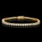 18k Yellow Gold 7.66ct Diamond Bracelet