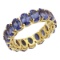 14k Yellow Gold 7.38ct Tanzanite Eternity Band Ring