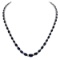 14k White Gold 34.60ct Sapphire 1.78ct Diamond Necklace