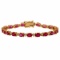 14k Yellow Gold 9.91ct Ruby 0.70ct Diamond Bracelet