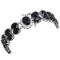 14k White Gold 53.80ct Sapphire 0.61ct Diamond Bracelet