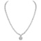 14k White Gold 15.81ct Diamond Necklace