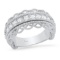 14K White Gold and 0.78ct Diamond Ring