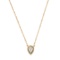 14K Yellow Gold Setting with 0.23ct Diamond Pendant